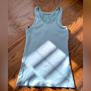 Ribbed blue athletic tank top from under armour